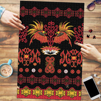 Papua Batik Motif Puzzle Papua Spirit Black Version - Polynesian Pride