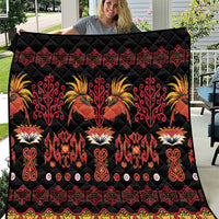 Papua Batik Motif Quilt Papua Spirit Black Version - Polynesian Pride