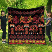 Papua Batik Motif Quilt Papua Spirit Black Version - Polynesian Pride