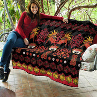 Papua Batik Motif Quilt Papua Spirit Black Version - Polynesian Pride