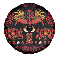 Papua Batik Motif Spare Tire Cover Papua Spirit Black Version - Polynesian Pride