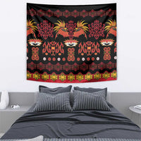 Papua Batik Motif Tapestry Papua Spirit Black Version - Polynesian Pride