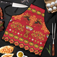Papua Batik Motif Apron Papua Spirit Red Version LT05 Red - Polynesian Pride