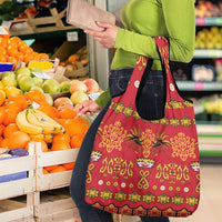 Papua Batik Motif Grocery Bag Papua Spirit Red Version LT05 - Polynesian Pride