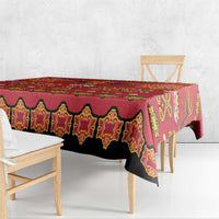 Papua Batik Motif Tablecloth Papua Spirit Red Version LT05 - Polynesian Pride