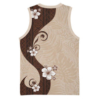 Polynesia Hibiscus Basketball Jersey Cameo Curve Motif LT05 - Polynesian Pride
