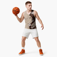 Polynesia Hibiscus Basketball Jersey Cameo Curve Motif LT05 - Polynesian Pride