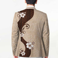 Polynesia Hibiscus Blazer Cameo Curve Motif - Polynesian Pride