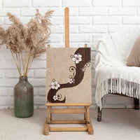 Polynesia Hibiscus Canvas Wall Art Cameo Curve Motif LT05 - Polynesian Pride