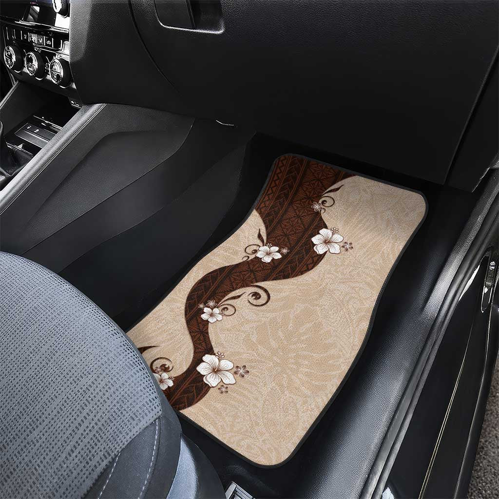 Polynesia Hibiscus Car Mats Cameo Curve Motif LT05 - Polynesian Pride