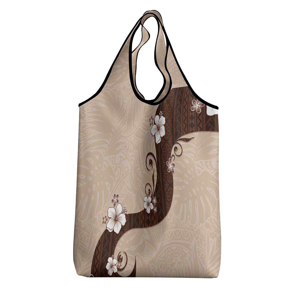 Polynesia Hibiscus Grocery Bag Cameo Curve Motif LT05 - Polynesian Pride