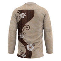 Polynesia Hibiscus Hockey Jersey Cameo Curve Motif LT05 - Polynesian Pride