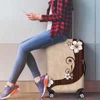 Polynesia Hibiscus Luggage Cover Cameo Curve Motif LT05 - Polynesian Pride