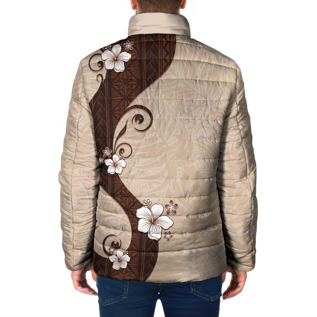 Polynesia Hibiscus Padded Jacket Cameo Curve Motif LT05 - Polynesian Pride