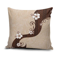 Polynesia Hibiscus Pillow Cover Cameo Curve Motif - Polynesian Pride