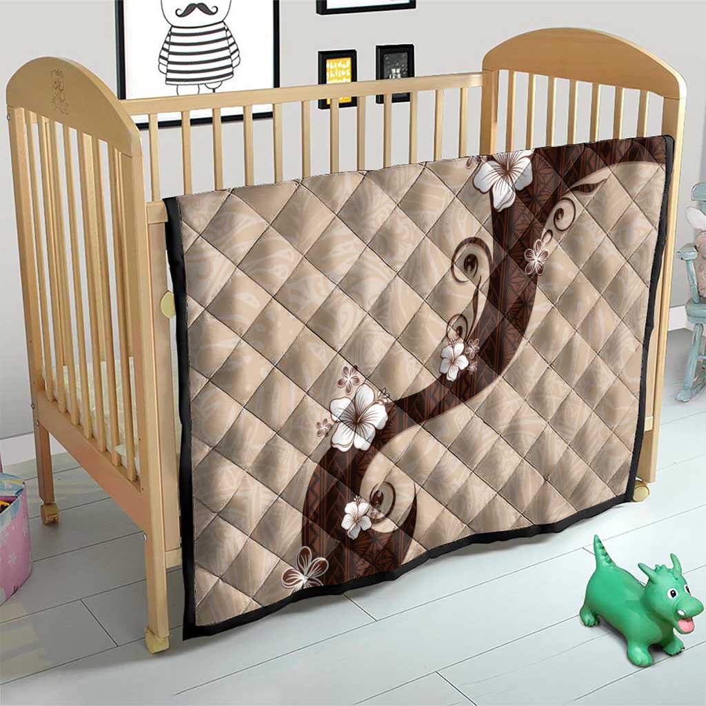 Polynesia Hibiscus Quilt Cameo Curve Motif - Polynesian Pride