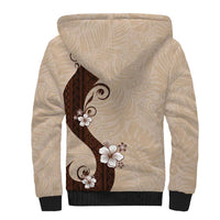 Polynesia Hibiscus Sherpa Hoodie Cameo Curve Motif LT05 - Polynesian Pride