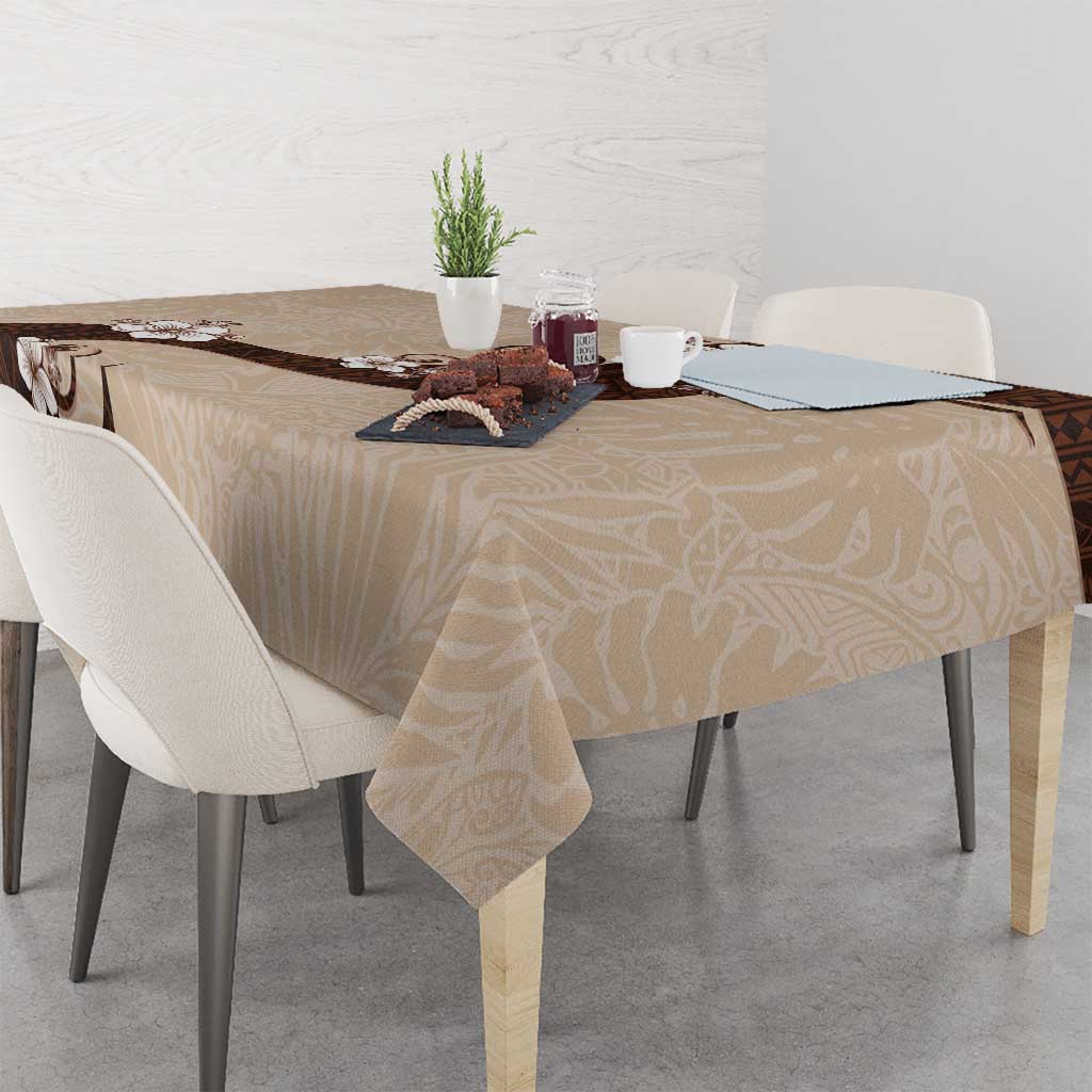 Polynesia Hibiscus Tablecloth Cameo Curve Motif LT05 - Polynesian Pride
