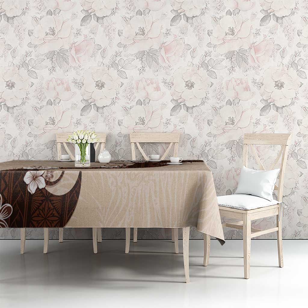 Polynesia Hibiscus Tablecloth Cameo Curve Motif LT05 - Polynesian Pride