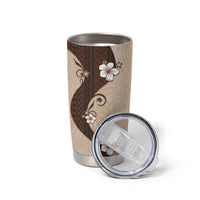 Polynesia Hibiscus Tumbler Cup Cameo Curve Motif - Polynesian Pride