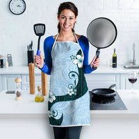 Polynesia Hibiscus Apron Sky Blue Curve Motif LT05 - Polynesian Pride