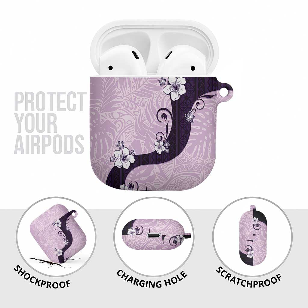 Polynesia Hibiscus AirPods Case Thistle Curve Motif LT05 - Polynesian Pride