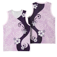 Polynesia Hibiscus Basketball Jersey Thistle Curve Motif LT05 - Polynesian Pride