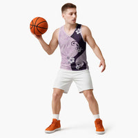 Polynesia Hibiscus Basketball Jersey Thistle Curve Motif LT05 - Polynesian Pride