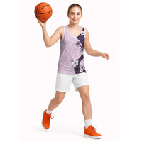 Polynesia Hibiscus Basketball Jersey Thistle Curve Motif LT05 - Polynesian Pride