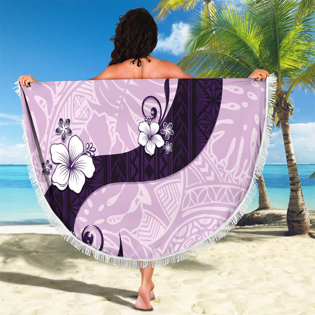 Polynesia Hibiscus Beach Blanket Thistle Curve Motif LT05 - Polynesian Pride