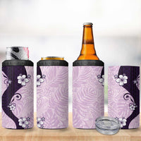 Polynesia Hibiscus 4 in 1 Can Cooler Tumbler Thistle Curve Motif LT05 - Polynesian Pride