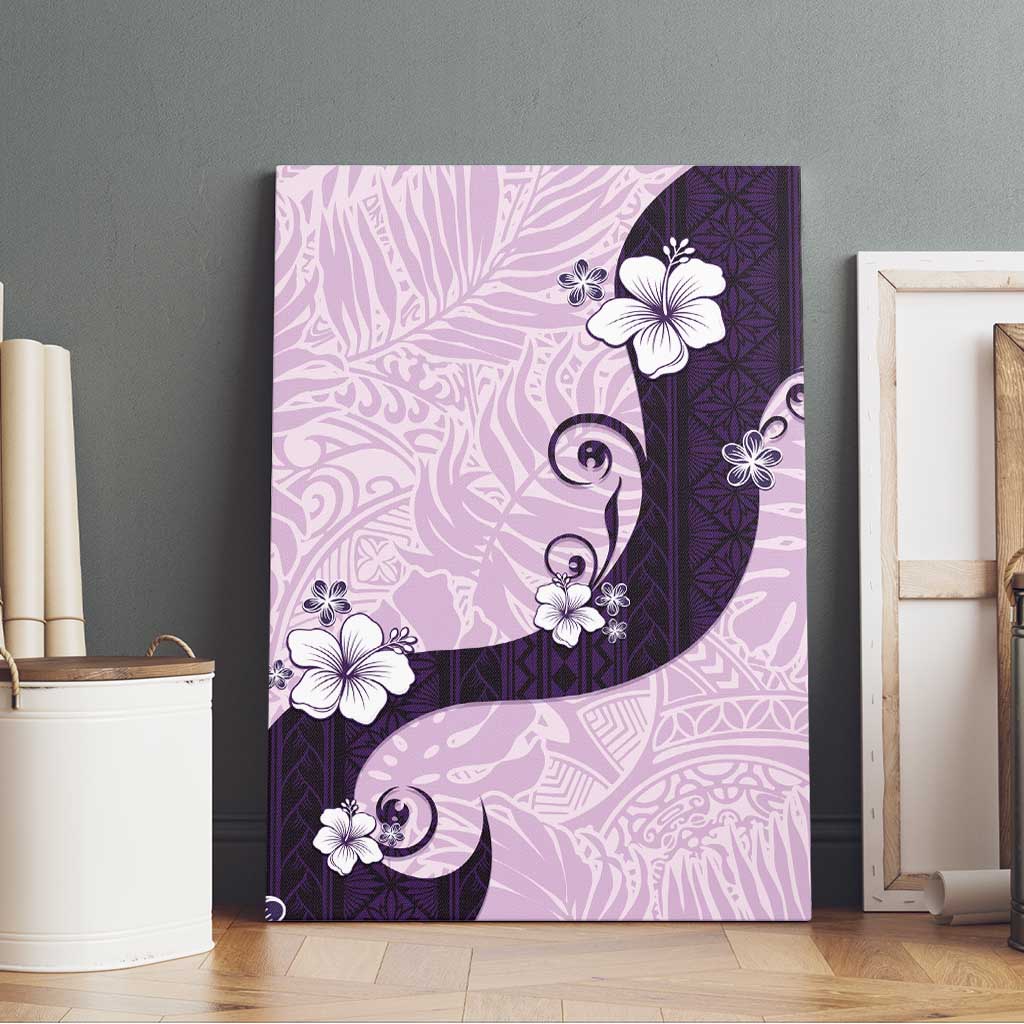 Polynesia Hibiscus Canvas Wall Art Thistle Curve Motif LT05 - Polynesian Pride