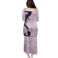 Polynesia Hibiscus Family Matching Puletasi and Hawaiian Shirt Thistle Curve Motif - Polynesian Pride