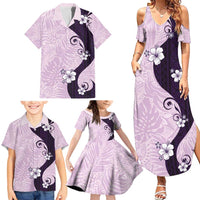 Polynesia Hibiscus Family Matching Summer Maxi Dress and Hawaiian Shirt Thistle Curve Motif - Polynesian Pride