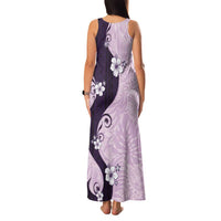 Polynesia Hibiscus Family Matching Tank Maxi Dress and Hawaiian Shirt Thistle Curve Motif - Polynesian Pride