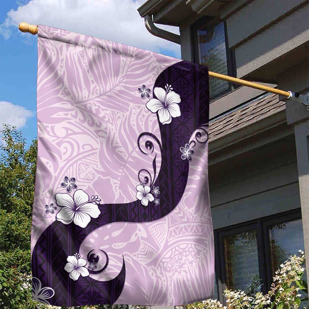 Polynesia Hibiscus Garden Flag Thistle Curve Motif - Polynesian Pride