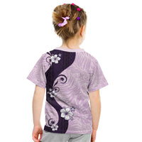 Polynesia Hibiscus Kid T Shirt Thistle Curve Motif - Polynesian Pride