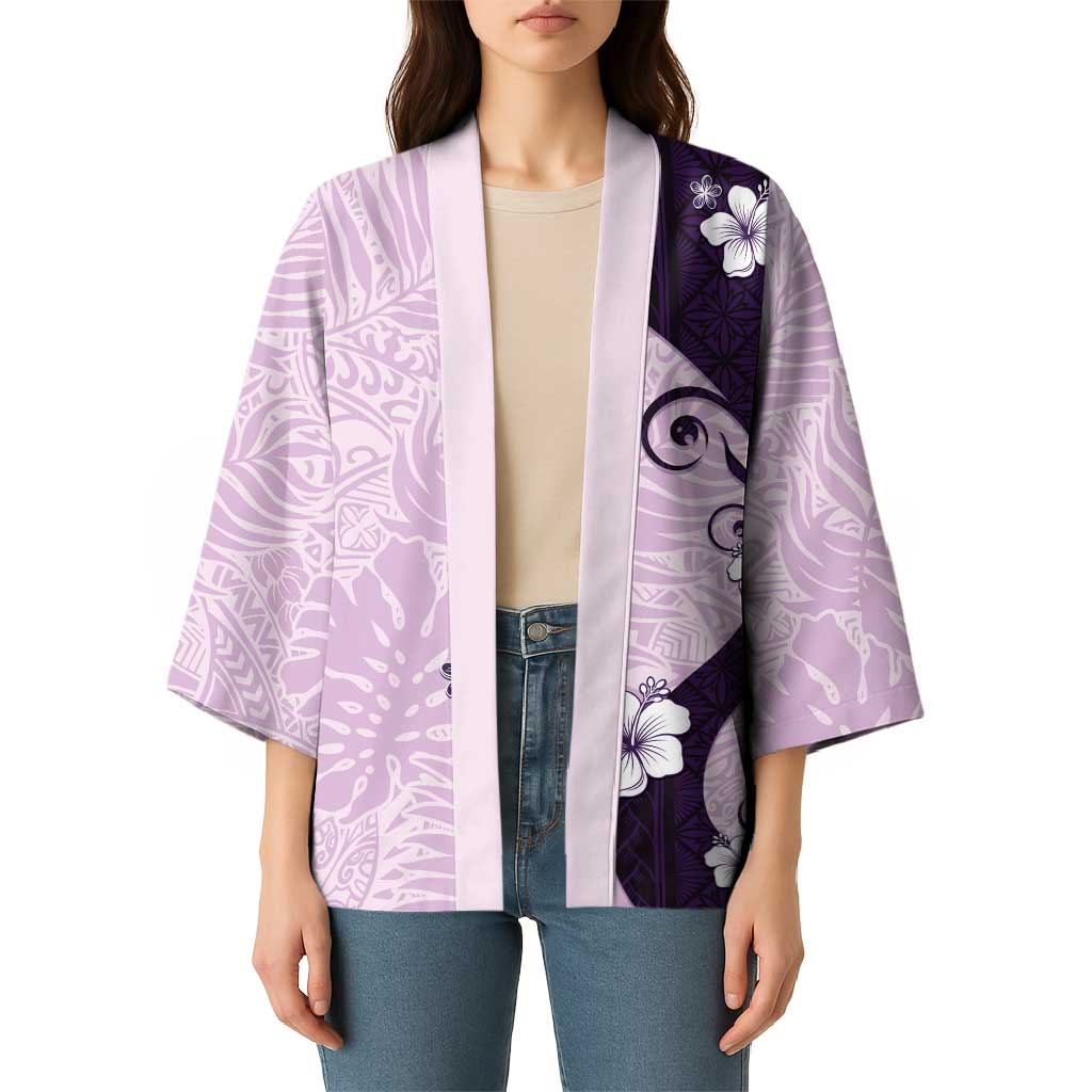 Polynesia Hibiscus Kimono Thistle Curve Motif - Polynesian Pride