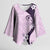 Polynesia Hibiscus Kimono Sleeve Blouse Thistle Curve Motif - Polynesian Pride