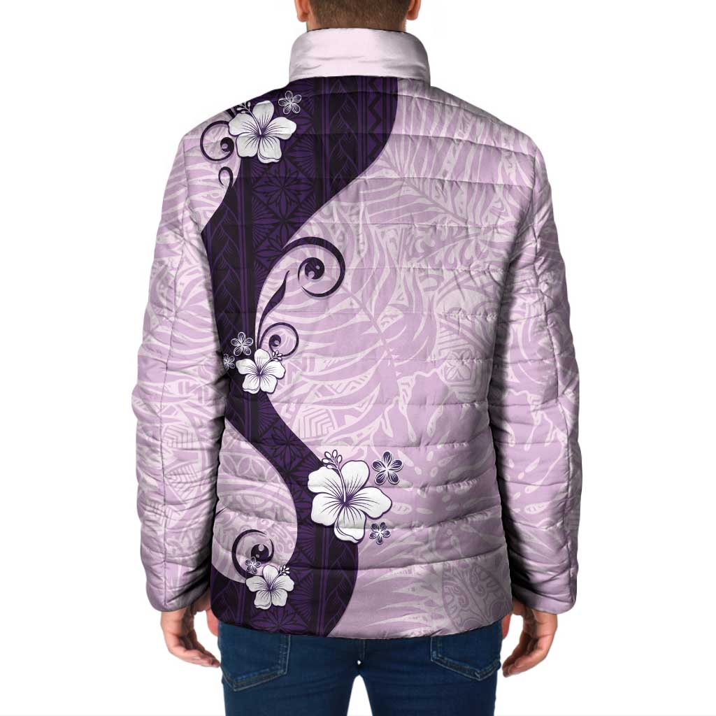 Polynesia Hibiscus Padded Jacket Thistle Curve Motif LT05 - Polynesian Pride