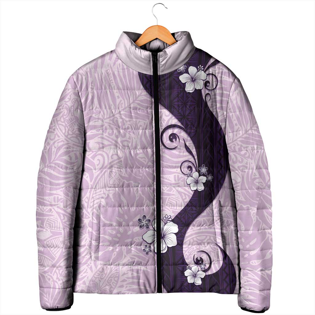 Polynesia Hibiscus Padded Jacket Thistle Curve Motif LT05 - Polynesian Pride