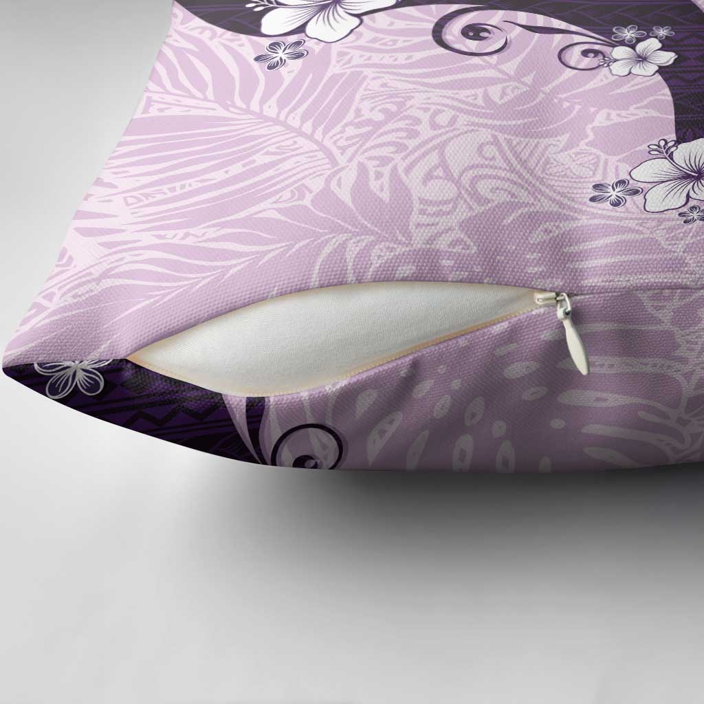 Polynesia Hibiscus Pillow Cover Thistle Curve Motif - Polynesian Pride