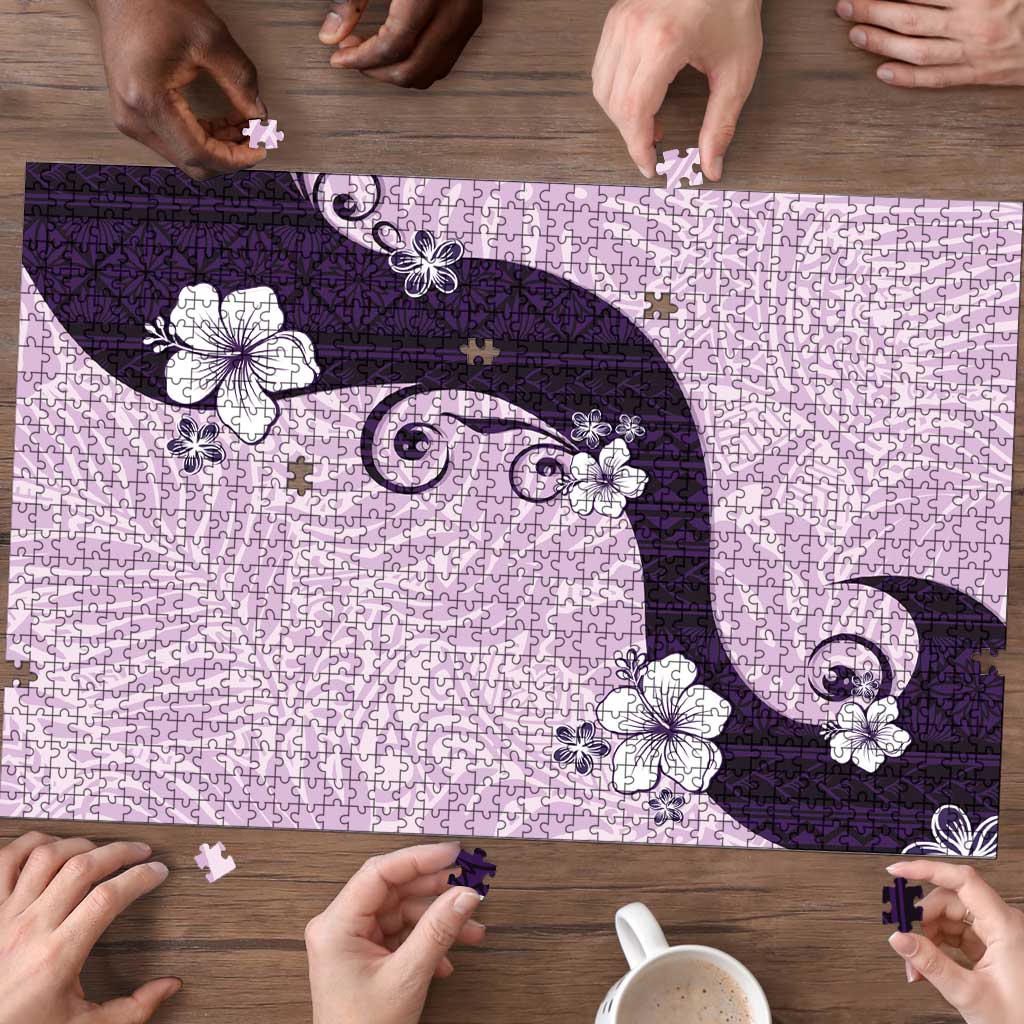Polynesia Hibiscus Puzzle Thistle Curve Motif LT05 - Polynesian Pride
