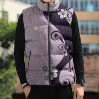 Polynesia Hibiscus Sleeveless Puffer Jacket Thistle Curve Motif LT05 - Polynesian Pride