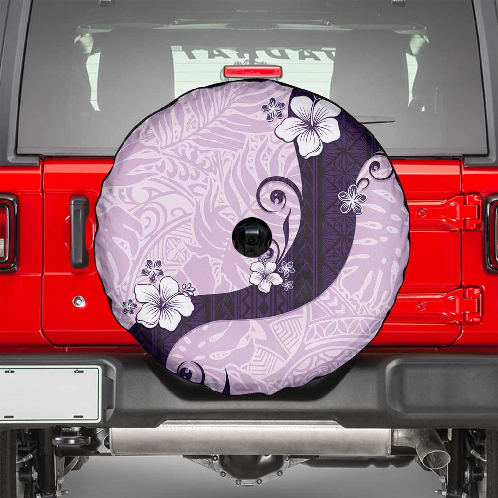 Polynesia Hibiscus Spare Tire Cover Thistle Curve Motif - Polynesian Pride