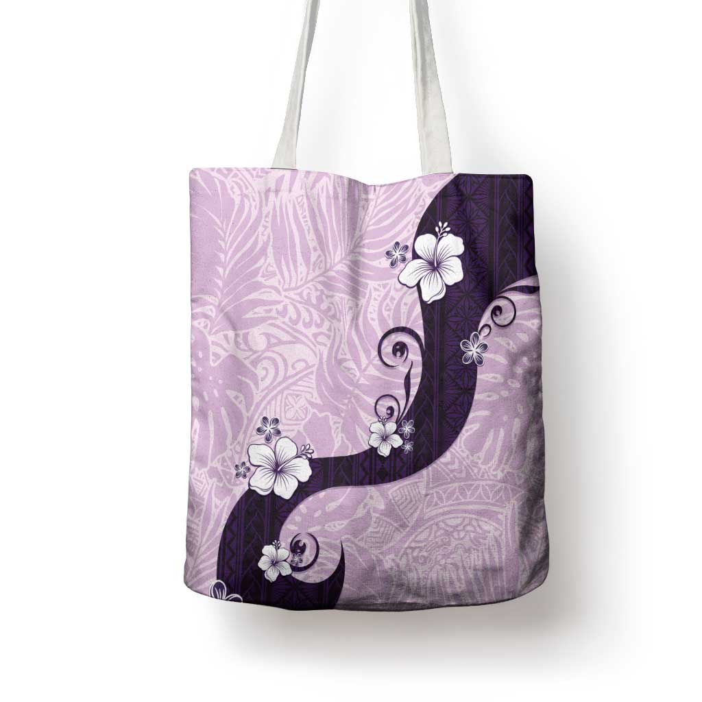 Polynesia Hibiscus Tote Bag Thistle Curve Motif - Polynesian Pride