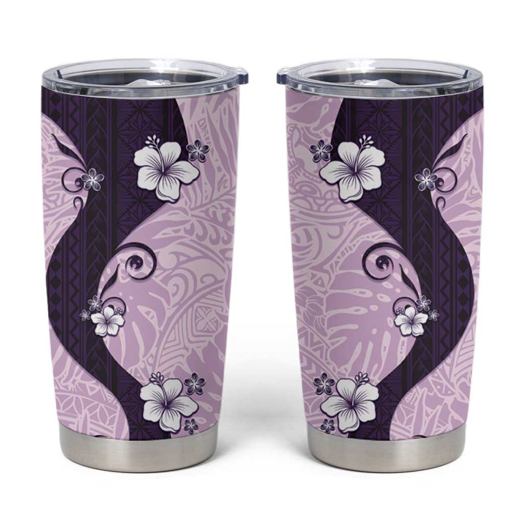 Polynesia Hibiscus Tumbler Cup Thistle Curve Motif - Polynesian Pride
