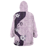 Polynesia Hibiscus Wearable Blanket Hoodie Thistle Curve Motif LT05 - Polynesian Pride