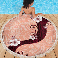 Polynesia Hibiscus Beach Blanket Rose Bud Curve Motif LT05 - Polynesian Pride