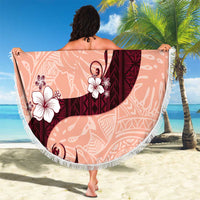 Polynesia Hibiscus Beach Blanket Rose Bud Curve Motif LT05 - Polynesian Pride